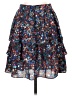 J.Crew 100% Polyester Floral Blue Casual Skirt Size 00 - photo 1