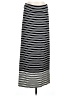 Max Studio Stripes Silver Casual Skirt Size L - photo 1