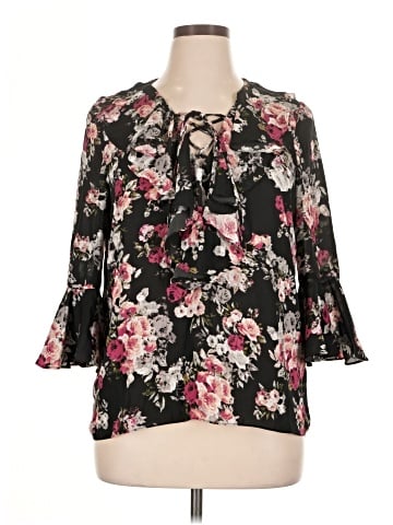 My Michelle 3/4 Sleeve Blouse (view 1)