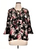 My Michelle Black 3/4 Sleeve Blouse Size XL - photo 1