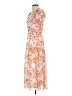 THML 100% Polyester Orange Casual Dress Size XS - photo 5