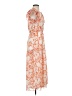 THML 100% Polyester Orange Casual Dress Size XS - photo 4