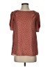 Ann Taylor 100% Polyester Orange Short Sleeve Blouse Size XS - photo 1