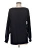 Ann Taylor LOFT 100% Rayon Black Long Sleeve Top Size M - photo 2