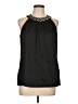 Apt. 9 100% Polyester Black Sleeveless Blouse Size L - photo 1