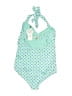 Pez D'Or Hearts Green One Piece Swimsuit Size L - photo 2