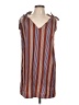 ModCloth Stripes Brown Casual Dress Size L - photo 1