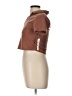 Wallflower 100% Polyester Brown Short Sleeve Turtleneck Size L - photo 5