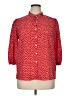 Unbranded 100% Polyester Polka Dots Red 3/4 Sleeve Blouse Size XL - photo 1