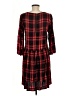 Old Navy 100% Rayon Plaid Red Casual Dress Size M - photo 2