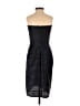 BCBGMAXAZRIA 100% Polyester Chevron-herringbone Black Blue Cocktail Dress Size 4 - photo 2