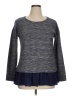Maison Jules Blue Pullover Sweater Size XL - photo 1