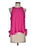 Line & Dot Pink Sleeveless Blouse Size S - photo 1
