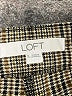 Ann Taylor LOFT Plaid Gray Casual Pants Size S - photo 5
