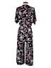 London Times Floral Black Jumpsuit Size 4 - photo 2