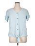Weatherproof Blue Short Sleeve Blouse Size XL - photo 1