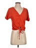 Zara Orange Short Sleeve Top Size S - photo 1