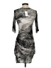 Helmut Lang 100% Viscose Graphic Gray Cocktail Dress Size P (petite) - photo 2