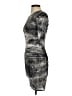 Helmut Lang 100% Viscose Graphic Gray Cocktail Dress Size P (petite) - photo 5