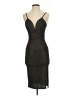 Blue Blush Metallic Black Gold Cocktail Dress Size 2 (estimated) - photo 1