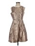 Jessica Simpson Metallic Brown Cocktail Dress Size 4 - photo 1