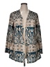 Shein Curve Paisley Blue Blazer Size 1XL - photo 1