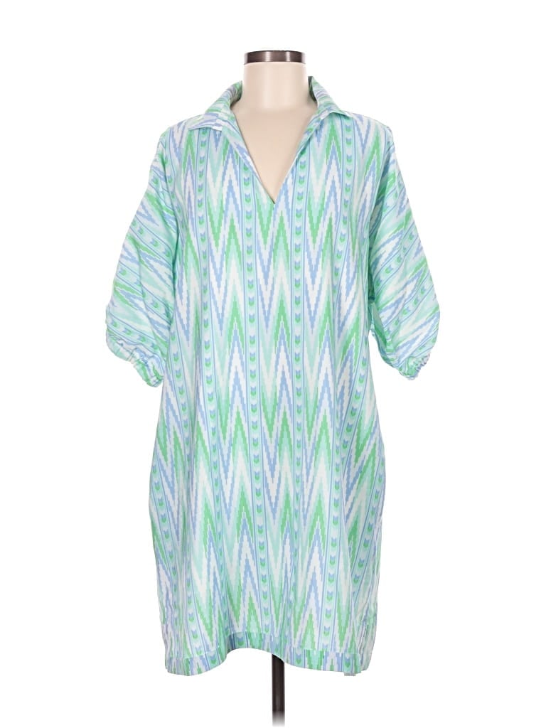 Pre-owned Emily Mccarthy Casual Dress In Green