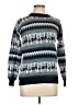 Unbranded Print Blue Pullover Sweater Size L (estimated) - photo 1