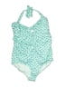 Pez D'Or Hearts Green One Piece Swimsuit Size L - photo 1