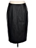 BCBGMAXAZRIA 100% Polyester Solid Black Faux Leather Skirt Size L - photo 1