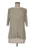 Chico's Silver 3/4 Sleeve Top Size Med (1) - photo 1
