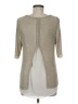 Chico's Silver 3/4 Sleeve Top Size Med (1) - photo 2