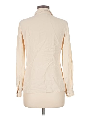 Ann Taylor Long Sleeve Silk Top (view 2)