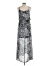 Active 100% Polyester Paisley Silver Cocktail Dress Size L - photo 2