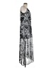 Active 100% Polyester Paisley Silver Cocktail Dress Size L - photo 4