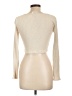 Pull&Bear Ivory Long Sleeve Top Size L - photo 2