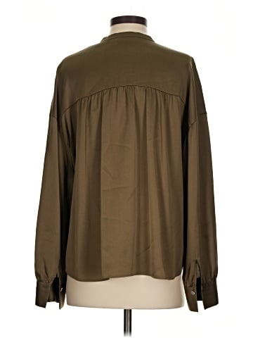 Vince. Long Sleeve Silk Top (view 2)
