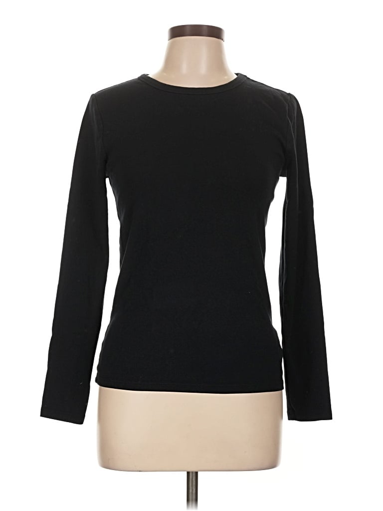 Pre-owned Gap Long Sleeve T-shirt In Black