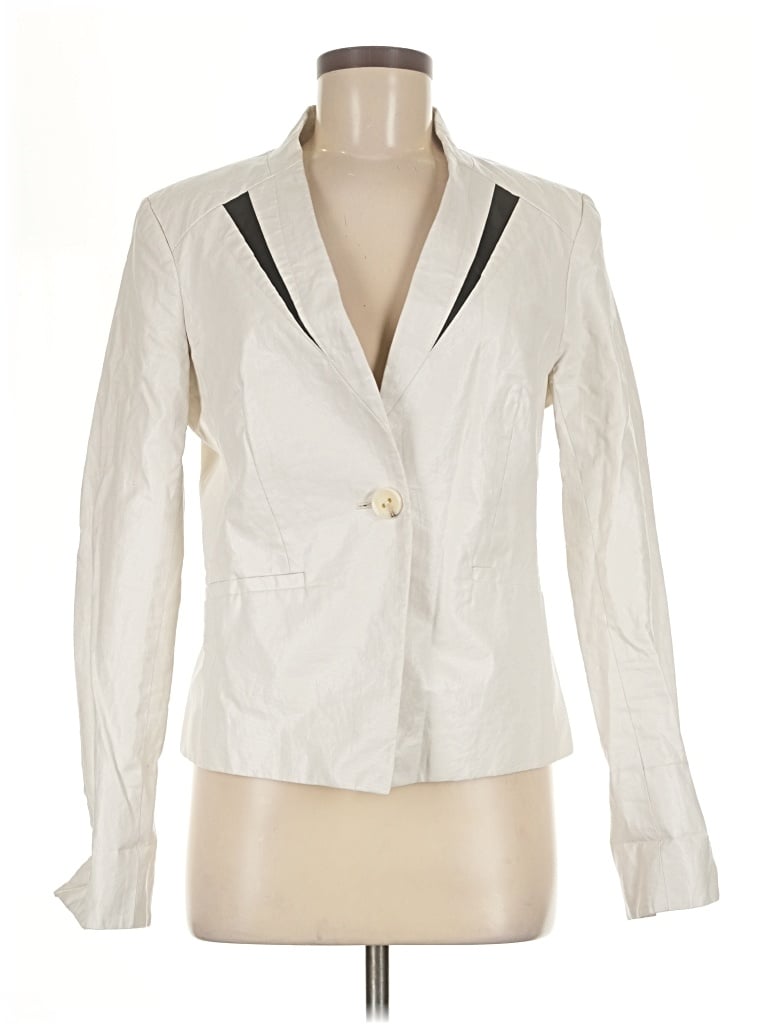 Pre-owned Iris Blazer Jacket In Ivory