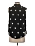 Ann Taylor Polka Dots Black Sleeveless Blouse Size XS - photo 2
