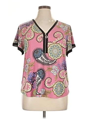 Linda Matthews Short Sleeve Blouse (view 1)