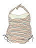 Pez D'or Barcelona 100% Polyamide Stripes Tan Swimsuit Top Size M - photo 2