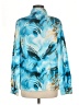 Shein Print Blue Long Sleeve Blouse Size 8 - 10 - photo 2