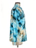 Shein Print Blue Long Sleeve Blouse Size 8 - 10 - photo 4