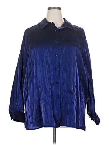 Karen Scott 3/4 Sleeve Button-Down Shirt (view 1)