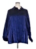 Karen Scott 100% Rayon Blue 3/4 Sleeve Button-Down Shirt Size 2X - photo 1