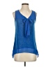 Jessica Simpson 100% Polyester Blue Sleeveless Blouse Size S - photo 1