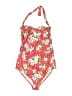 Pez D'Or Floral Red One Piece Swimsuit Size L - photo 1