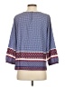 Talbots 100% Polyester Blue 3/4 Sleeve Blouse Size S - photo 2
