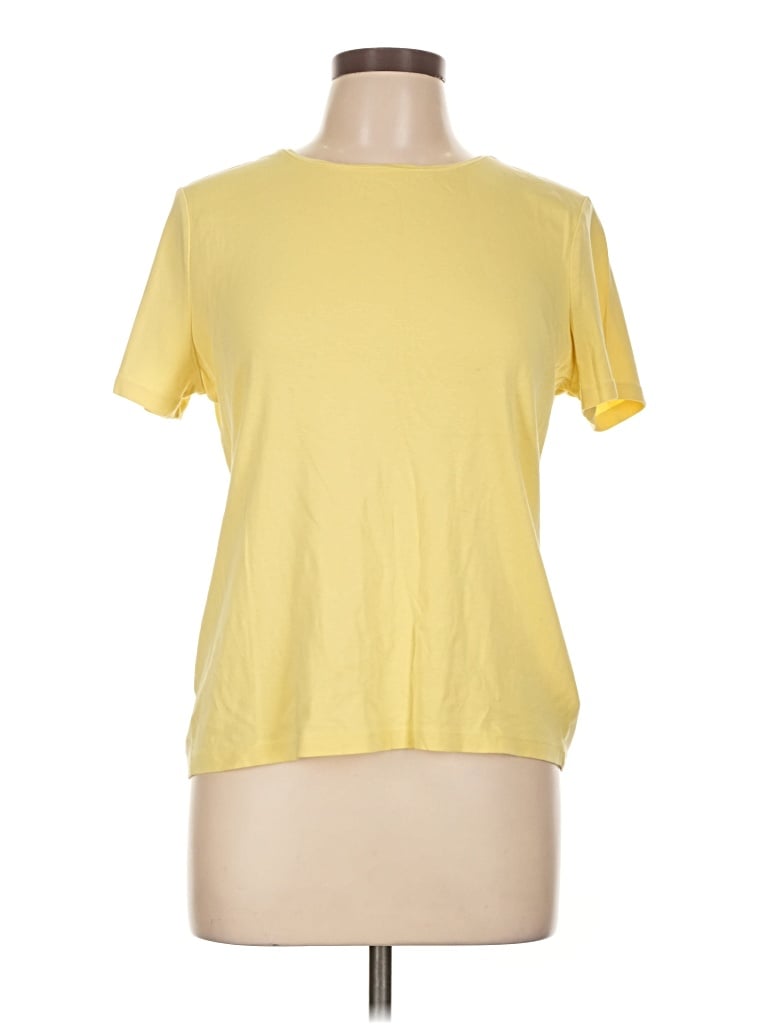 Pre-owned Talbots Short Sleeve T-shirt In Yellow